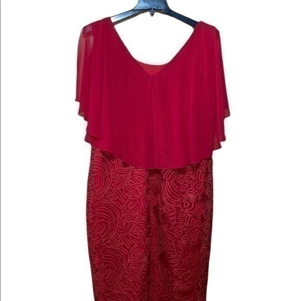 Miss Kim USA Red Short Sleeve Sheath Dress - NWOT - Size 2XL